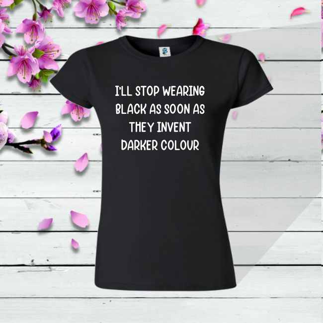 Tricou dama BLACK OR DARKER