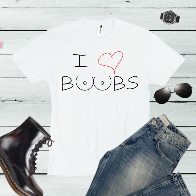 Tricou barbati LOVE BOOBS