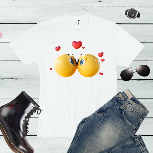 Tricou barbati KISSING EMOJI
