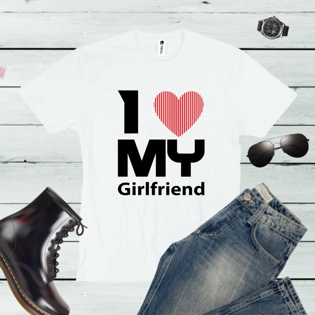 Tricou barbati LOVE MY GIRLFRIEND