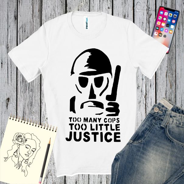 Tricou alb personalizat cu imaginea unui bărbat cu masca de gaze