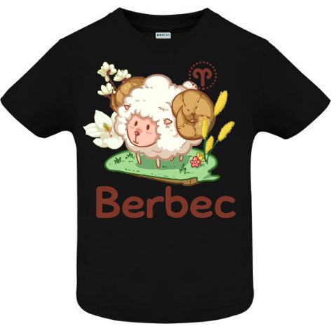 Tricou copii - Berbec - Negru