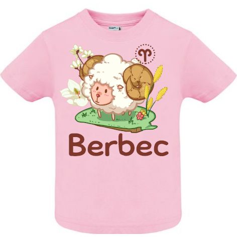 Tricou copii - Berbec - Roz