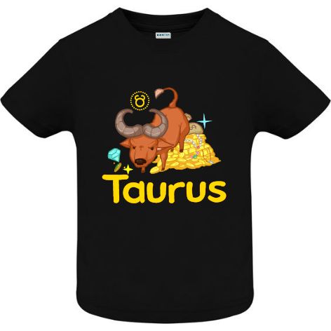 Tricou copii - Taurus - Negru