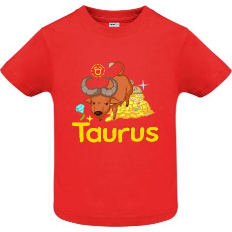 Tricou copii - Taurus - Roșu
