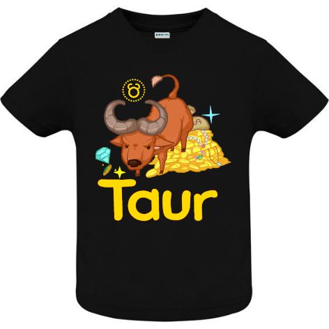 Tricou copii - Taur - Negru Tricou copii - Taur - Negru