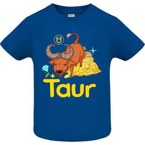 Tricou copii - Taur - Albastru Tricou copii - Taur - Albastru