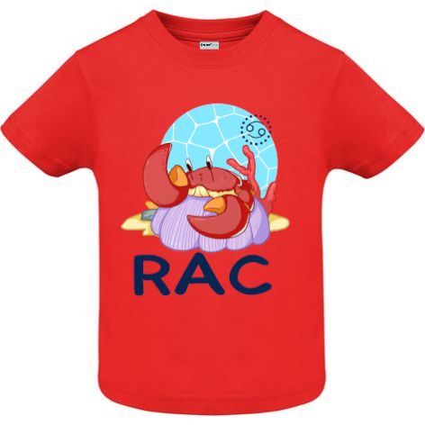 Tricou copii - Rac - Roșu