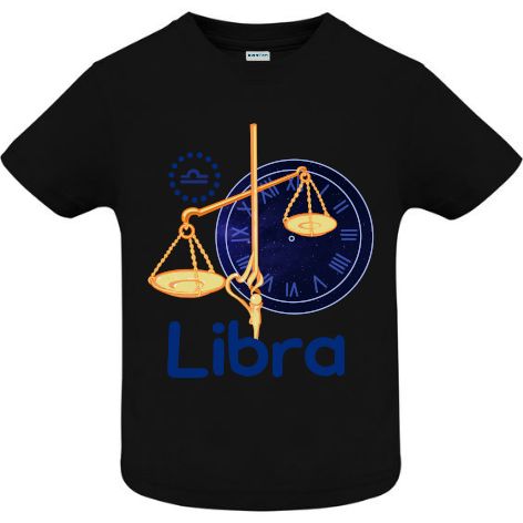 Tricou copii - Libra - Negru