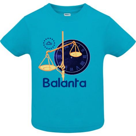 Tricou copii - Balanta - Albastru atol