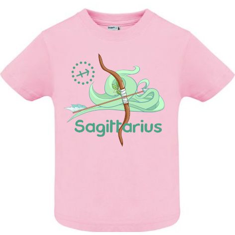 Tricou copii - Sagittarius - Roz