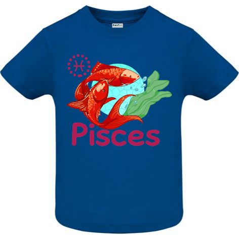 Tricou copii - Pisces - Albastru