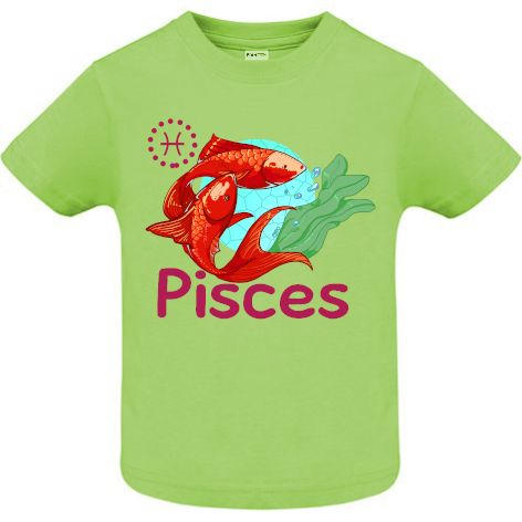Tricou copii - Pisces - Verde
