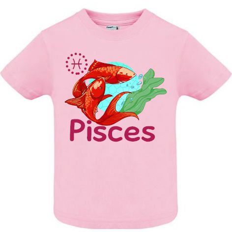 Tricou copii - Pisces - Roz