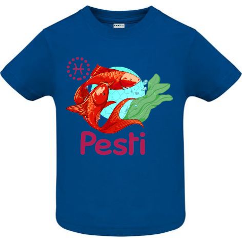 Tricou copii - Pesti - Albastru