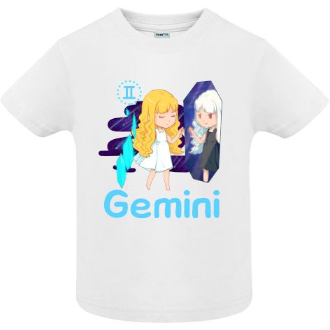 Tricou copii - Gemini - Alb