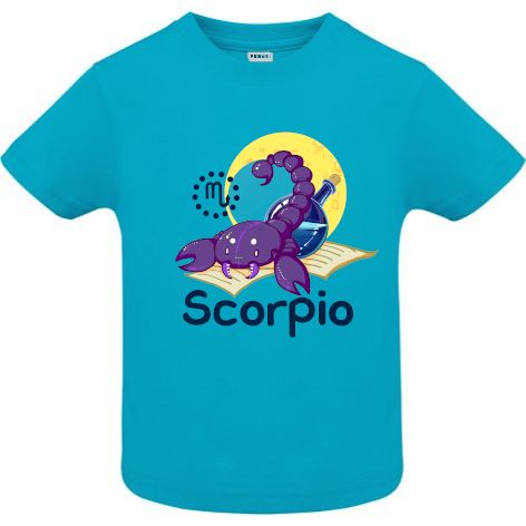 Tricou copii - Scorpio - Albastru atol