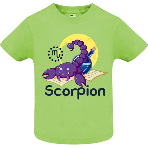 Tricou copii - Scorpion - Verde