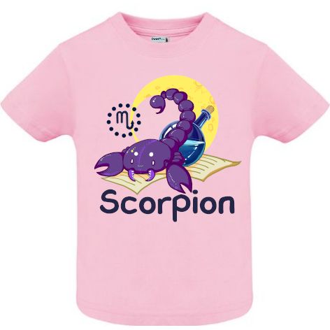 Tricou copii - Scorpion - Roz