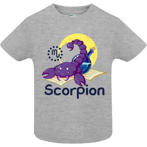 Tricou copii - Scorpion - Gri sport