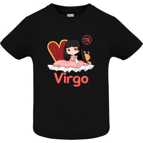 Tricou copii - Virgo - Negru