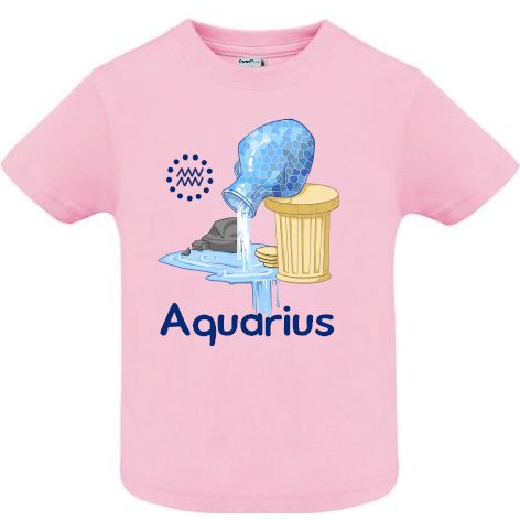 Tricou copii - Aquarius - Roz Tricou copii - Aquarius - Roz