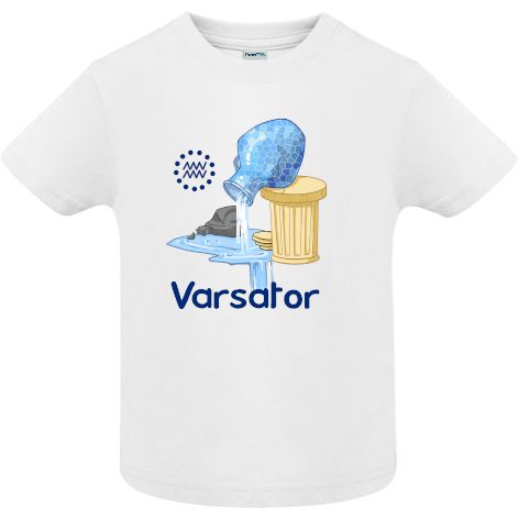 Tricou copii - Varsator - Alb