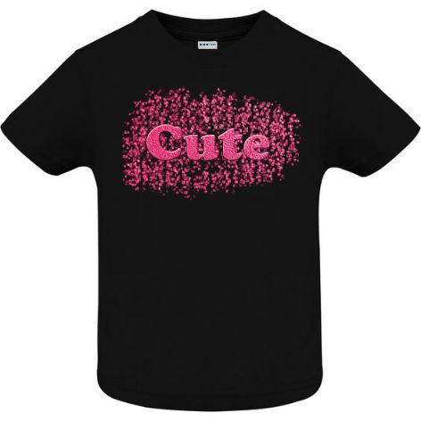 Tricou copii - Cute Pt - Negru