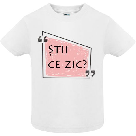 Tricou copii - Stii-Ce-Zic - Alb Tricou copii - Stii-Ce-Zic - Alb