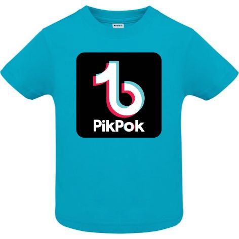 Tricou copii - Pik-Pok - Albastru atol