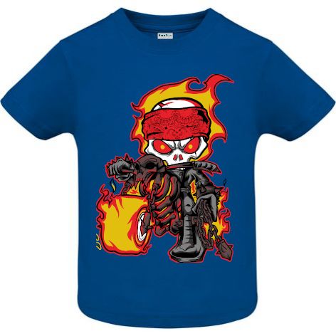 Tricou copii - Flame Motor - Albastru