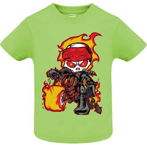 Tricou copii - Flame Motor - Verde