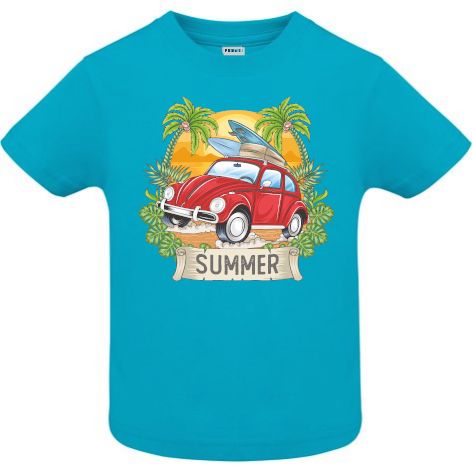 Tricou copii - Summer - Albastru atol