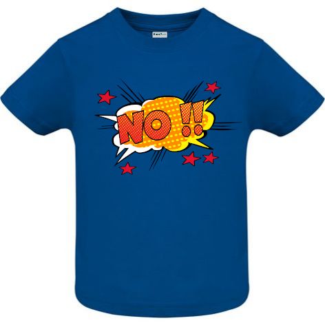 Tricou copii - No - Albastru