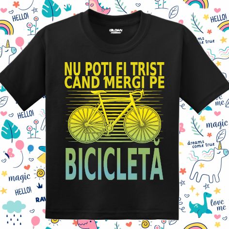 Tricou copii - Trist Bicicleta