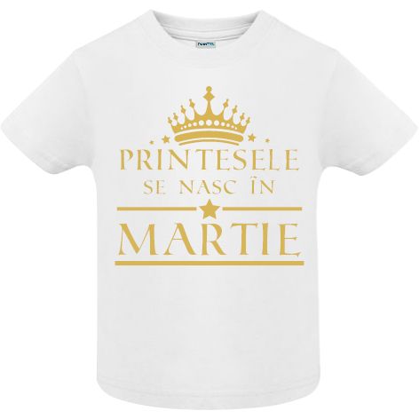 Tricou copii - Printese Martie - Alb Tricou copii - Printese Martie - Alb