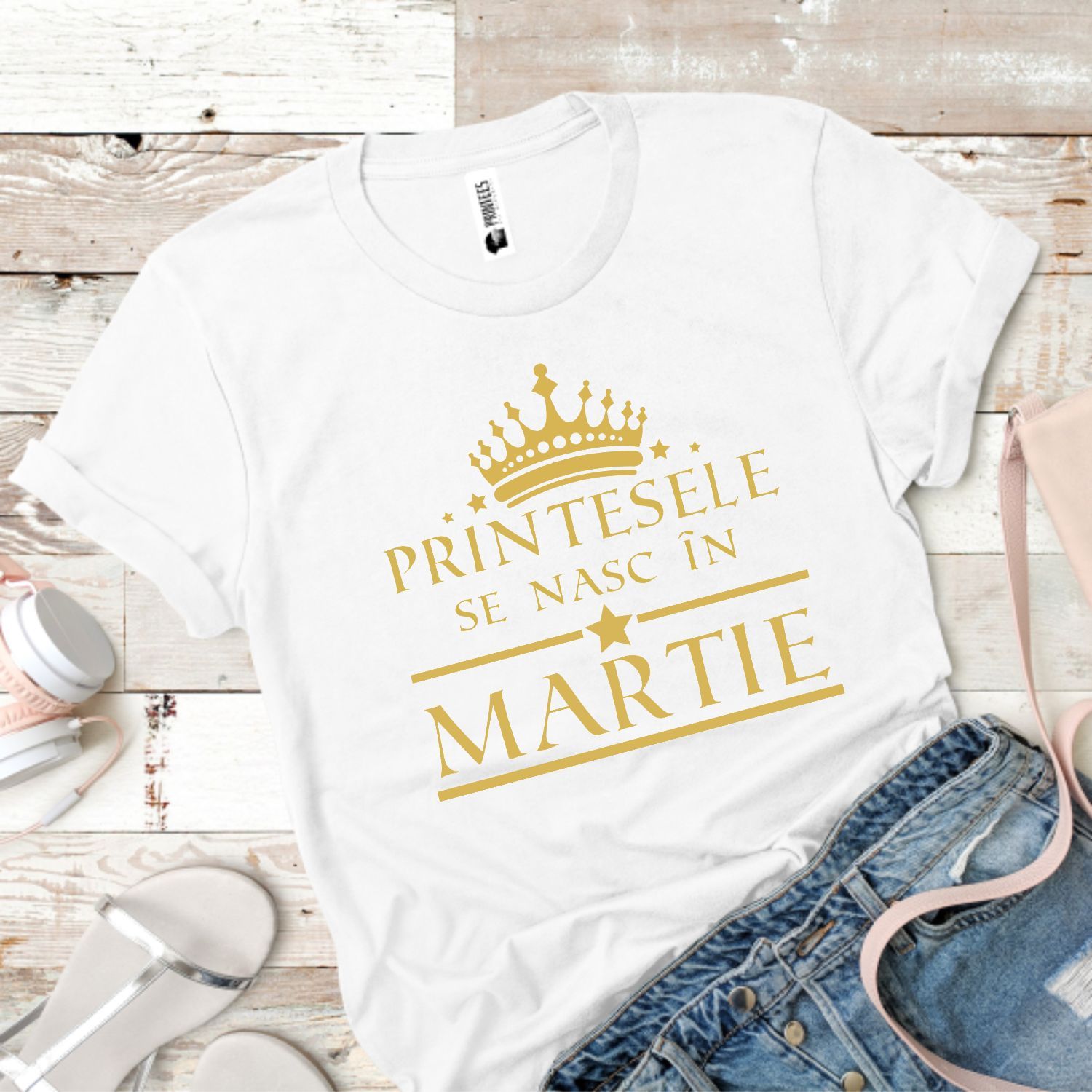 Tricou damă - Prințesele se nasc în martie