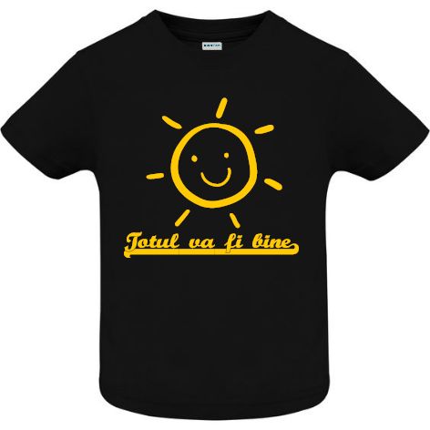 Tricou copii - Bine - Negru