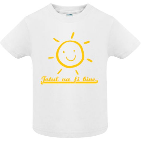 Tricou copii - Bine - Alb