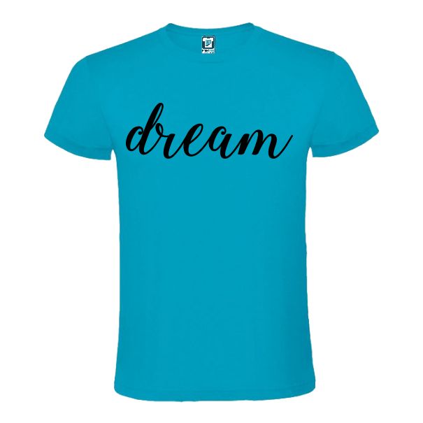 Tricou albastru atol barbati cu mesaj Dream