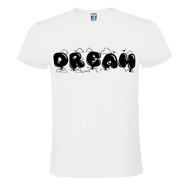 Tricou alb barbati DREAM BALLON