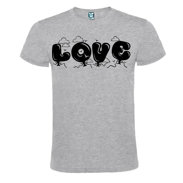 Tricou gri sport barbati LOVE BALLON