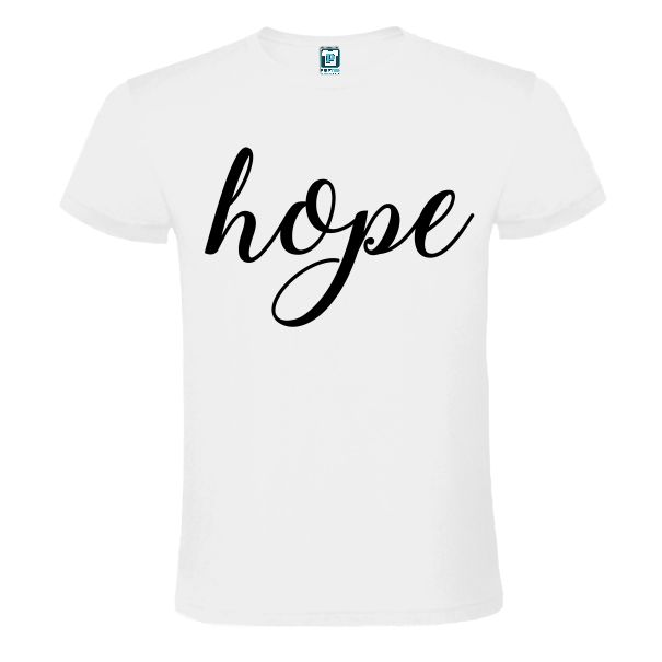 Tricou alb barbati HOPE