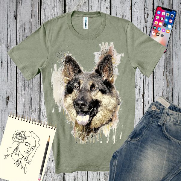 Tricou barbati CIOBANESC GERMAN