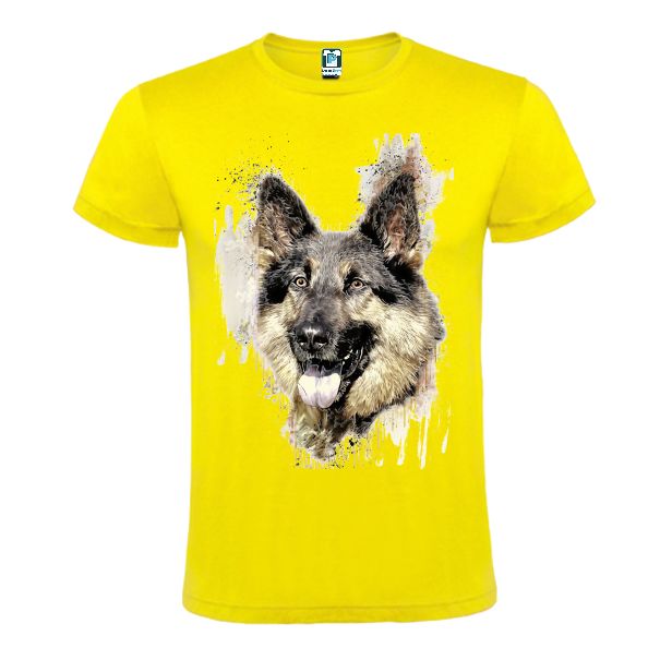 Tricou galben barbati CIOBANESC GERMAN