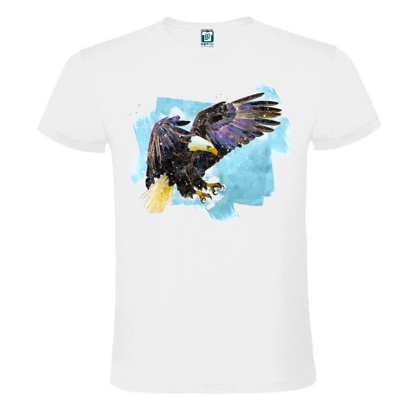 Tricou alb barbati VULTUR