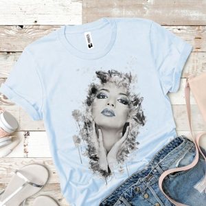 Tricou damă - Portret cu buze albastre