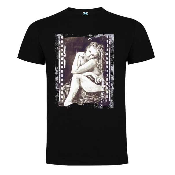 Tricou negru barbati FEMEIE PE FILM