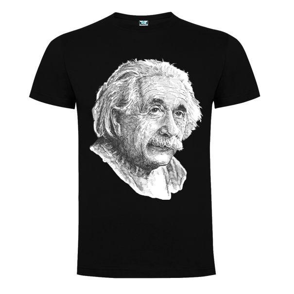 Tricou negru barbati EINSTEN PORTRET
