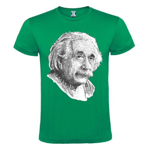 Tricou verde barbati EINSTEN PORTRET